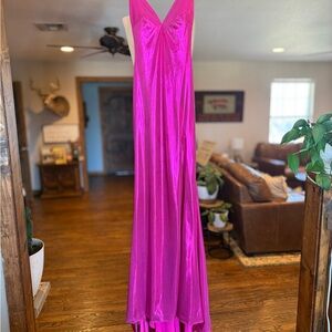 Jovani Vibrant Pink Gown